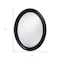 Homeroots 33" Black Oval Framed Accent Mirror 384187 - alternate 9