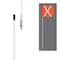 Safetywhips 10ft, 1 Piece, Non-powered, Quick Disconnect, Heavy Duty Whip with 16 in. Orange Mesh Flag, White X SW10QDNP-XW - alternate 4