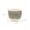 Homeroots Black And White Ceramic 39 Ounce Striped Round Distressed Pot Planter 487440 - alternate 2
