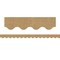 Teacher Created Resources Burlap Design Scalloped Rolled Border Trim, 50 Feet Per Roll, 3PK TCR8956 - alternate 2