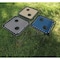 Outdoor Expressions Tan 18'' Square Steel Folding Side Table ZD-T1022-TAN - alternate 4