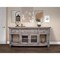 Homeroots 70" Desert Sand Solid Wood Open shelving Distressed TV Stand 528744 - alternate 3