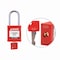 Brady Padlock Plastic RED 1.5in Stl KeyCode29 SDPL-RED-38ST-029 - alternate 1