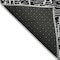 Homeroots 8' Black And Ivory Round Abstract Washable Indoor Outdoor Area Rug 588494 - alternate 4
