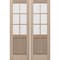 Doornmore G5006, 66.5" x 98" ( 2x32" Door) Right Hand, Mahogany SDL 6 Lite, 1/2 Lite Exterior Door G5006-SW-3296_2_RI - alternate 8