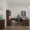 Bestar U Shaped Desk U-Shaped Desk, Lat. File/Bkcs, Drk Choc, 93.6" D X 65.9" H, 65" W X Melamine 52850-79 - alternate 5