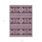 Homeroots 8' X 10' Eggplant And Ivory Southwestern Washable Indoor Outdoor Area Rug 593669 - alternate 7