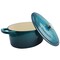 Crock-Pot Crock Pot Artisan 7 Quart Enameled Cast Iron Oval Dutch Oven in Teal Ombre 109475.02 - alternate 2