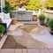 Homeroots 9' X 12' Taupe And Beige Abstract Washable Indoor Outdoor Area Rug 630463 - alternate 4