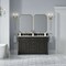 James Martin Vanities Brookfield 60 in. Double Vanity, Black Onyx, w/ 3 CM White Zeus Silestone Top 547-V60D-BKO-3WZ - alternate 4