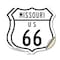 Signmission Missouri Route Marker Shield Sign Us 66, 6 inch X 6 inch, Vinyl Decal, 2PK SHI-D-2PACK-6-386 - alternate 1