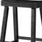 Homeroots 27" Black Solid Wood Backless Counter Height Bar Chair 632458 - alternate 6