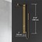 Vigo 39 in. H x 4 in. W 2-Jet Shower Panel System with Round Head & Hand Shower Wand, Matte Brushed Gold VG08016MG - alternate 4