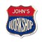Signmission John's Workshop, 12 Inch X 12 Inch, Plastic Sign SHI-P-12-489-JOHN - alternate 1