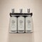 Amenie Lavender Mint Aquamenities 3 Chamber Refillable Dispenser, Polished Stainless Steel ASP300KIT-AmenieLM - alternate 2