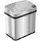 Hls Commercial 2 gal Rectangular Indoor Metal Can, Silver, Touchless Sensor Lid, Stainless Steel, 7 in HLS02SS - alternate 1