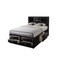 Homeroots Black Wood Full With Ten Drawers Bed Frame 376964 - alternate 4