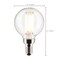 Satco 4 Watt G16.5 LED Clear Candelabra Base 5000K 120 Volt, 2PK S21875 - alternate 5