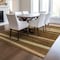 Homeroots 3' X 5' Brown Copper And Beige Striped Washable Indoor Outdoor Area Rug 597355 - alternate 8