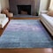 Homeroots 3' X 5' Denim Blue And Sky Blue Striped Washable Indoor Outdoor Area Rug 610877 - alternate 8