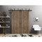 Sartodoors Barn Bypass Doors with 6.6ft Hardware, Planum 0017 Walnut and Aluminum Strips, Sturdy Heavy Duty Ra PLANUM0017BBB-WLN-72 - alternate 1