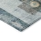Homeroots 9' X 12' Teal Blue Gray And Gold Geometric Washable Indoor Outdoor Area Rug 604486 - alternate 6
