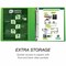 Zoro Select Earth's Choice Plant-Based Durable Fashion View Binder, 3 Rings, 1" Capacity, 11 x 8.5, Lime, PK2 SAMU86378 - alternate 2