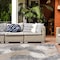 World Rug Gallery Vicenza Tropical Floral Indoor/Outdoor Area Rug 10 ft x 14 ft Beige 8011BEIGE10X14 - alternate 1