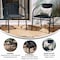 Flash Furniture Lila  Black Rattan Indoor-Outdoor Restaurant Stack Chair, PK2 2-TLH-037-BK-GG - alternate 13