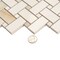 Apollo Tile Splendor 12x12 Perla Porcelain Mosaic Onyx Basketweave Wall and Floor Tile (4.84 sq ft/case), 5PK APLIMPONXPERMO - alternate 4