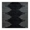 World Rug Gallery Bohemian Stripe Stain Resistant Area Rug 6 ft 6 in x 6 ft 6 in Square Black 385BLACK6SQ - alternate 2