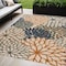 Homeroots 5' X 8' Blue Yellow And Blue Floral Indoor Outdoor Area Rug 556280 - alternate 7