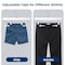 Serenelife Skirt and Pant Hanger with Adjustable Non-Slip Steel Clips, Premium Wooden, 360 degrees, 20PK SLWPHWH20 - alternate 3