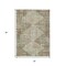 Homeroots 3' X 5' Fern Green And Beige Geometric Washable Indoor Outdoor Area Rug 631999 - alternate 6