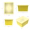 Storex 4 Gallon Storage Bin with Lid, Yellow 61410U06C - alternate 4