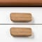 Homeroots Set of Two Brown Teak Wood Drawer Pull Knobs, 2PK 476580 - alternate 4