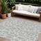 Homeroots 8' X 10' Silver And Ivory Geometric Washable Indoor Outdoor Area Rug 599313 - alternate 1