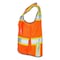 Dome75 Safety Vest, Polyester, Reinforced Front Zipper Closure Closure, HiVis Orange/HiVis Yellow Contrast OV6123W - alternate 6