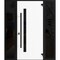 Vdomdoors Front Exterior Prehung Steel Door Ronex0144 Grey 2 Sidelight Exterior Windows Sidelites Entry Metal RONEX0144EXD-GRE-W16+36+16 X H80-LH-I - alternate 1
