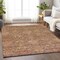 Homeroots 8' X 10' Brown And Tan Damask Washable Indoor Outdoor Area Rug 603374 - alternate 6