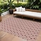 Homeroots 9' X 12' Red And Ivory Ogee Washable Indoor Outdoor Area Rug 601606 - alternate 1