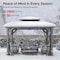 Sunjoy 10x12 ft. Wood Gazebo, Outdoor Patio Steel Hardtop Gazebo, Cedar Framed Wooden Gazebo, Matte Black A1020326Q1 - alternate 12