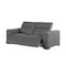 Homeroots 80in Black and Brown Leather Power Reclining Loveseat 720535 - alternate 7