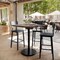 Flash Furniture 36" Square Tabletop, Seamless Surface Technology, Dark Brown with 24" Black Round Bar Height Base ST-SQ36-WBR-TR24B-GG - alternate 6