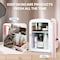 Simple Deluxe YSSOA Mini Fridge, Portable 6 Can Small Skincare, Drinks, Food with Observation, Freon-Free Cooler HKFRIGMINI4OBWPNK - alternate 5