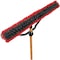 Libman 24'' W.x65'' L. Wood Handle Multi-Surface Industrial Push Broom 1292 - alternate 1