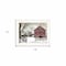 Homeroots Christmas Barn 1 White Framed Print Wall Art 406258 - alternate 4