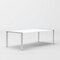 Homeroots 95" White And Silver Stainless Steel Dining Table 487357 - alternate 3