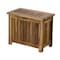 Homeroots 23" Brown Solid Wood Laundry Hamper With Lid 383591 - alternate 8