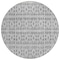 Homeroots 8' Gray And Ivory Round Geometric Washable Indoor Outdoor Area Rug 613773 - alternate 5